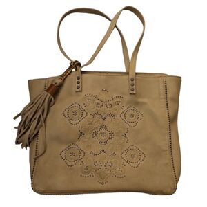 Steven - Tote Bag in Tan with Tassel